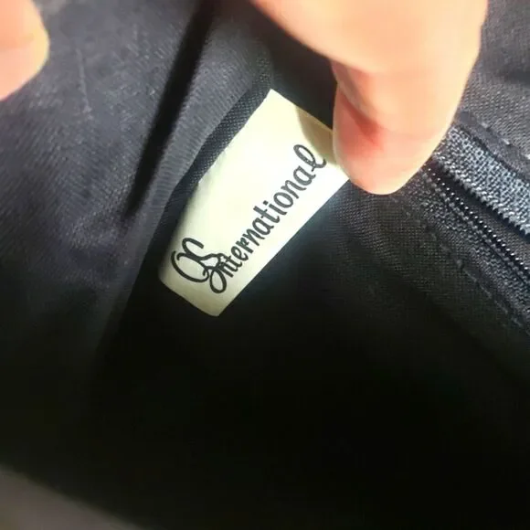 OS International Vintage Womens Quilted Suede Mini Crossbody Purse - Picture 11 of 12